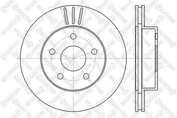 Тормозной диск STELLOX 6020-9303V-SX