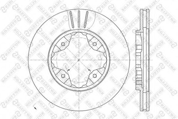 Тормозной диск STELLOX 6020-9941V-SX