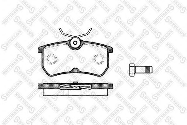 Комплект тормозных колодок, дисковый тормоз STELLOX 704 000B-SX