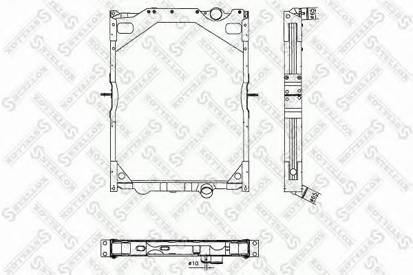 Радиатор, охлаждение двигателя STELLOX 81-03311-SX