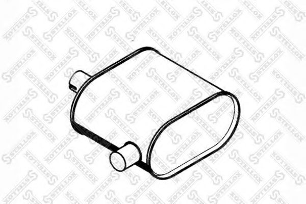 Средний / конечный глушитель ОГ STELLOX 82-03029-SX