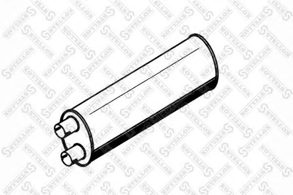 Средний / конечный глушитель ОГ STELLOX 82-03032-SX