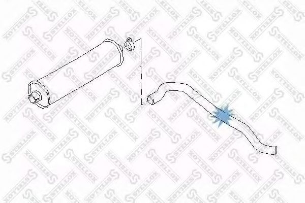 Труба выхлопного газа STELLOX 82-03631-SX