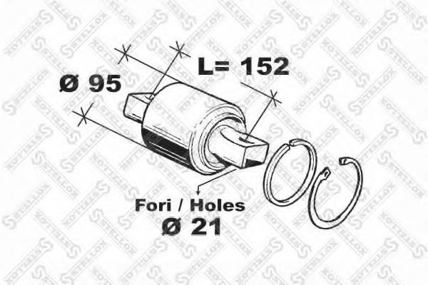 ремонтный комплект, рычаг подвески STELLOX 84-12011-SX