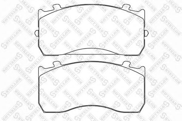 Комплект тормозных колодок, дисковый тормоз STELLOX 85-01420-SX