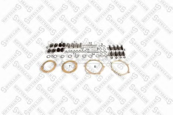 пальцевой комплект тормозных колодок STELLOX 85-10811-SX