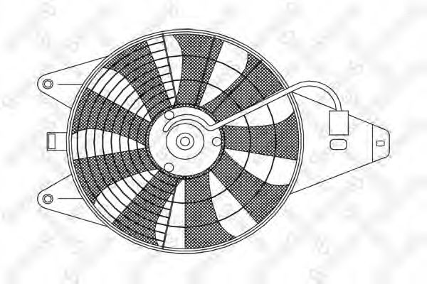 Вентилятор, охлаждение двигателя STELLOX 29-99250-SX