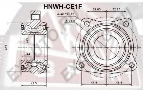 Ступица колеса ASVA HNWH-CE1F