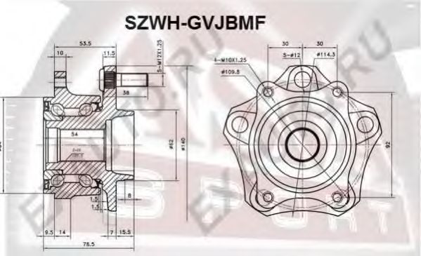 Ступица колеса ASVA SZWH-GVJBMF