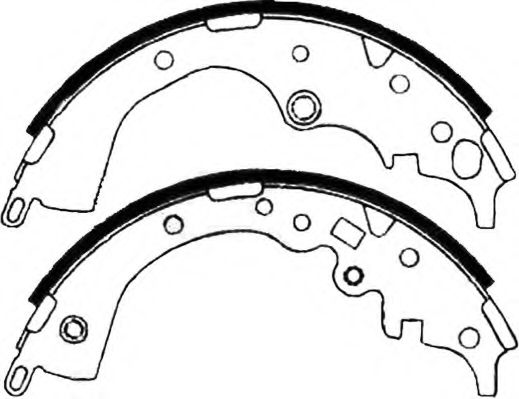 Комплект тормозных колодок ASVA AKS-08030