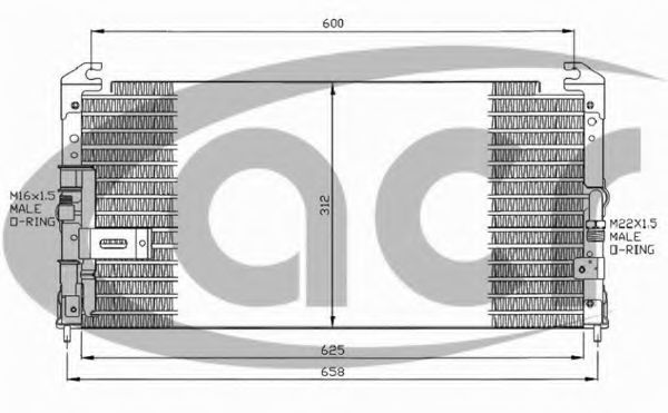 Конденсатор, кондиционер ACR 300072