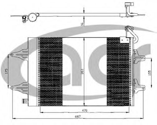 Конденсатор, кондиционер ACR 300525