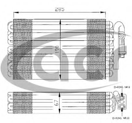 Испаритель, кондиционер ACR 310013