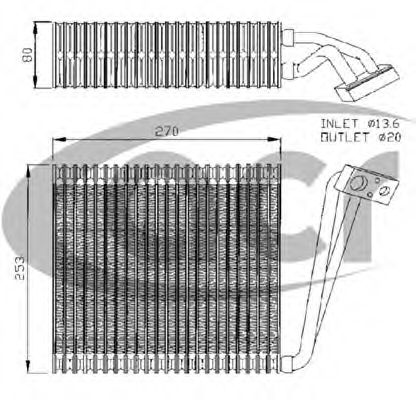 Испаритель, кондиционер ACR 310103