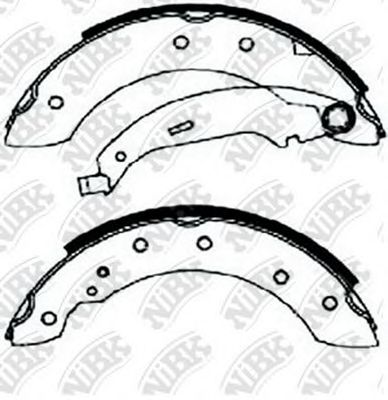 Комплект тормозных колодок NiBK FN0602