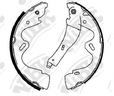 Комплект тормозных колодок NiBK FN22001