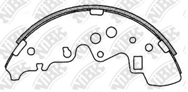 Комплект тормозных колодок NiBK FN3406