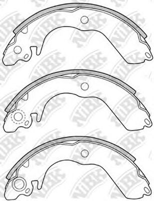 Комплект тормозных колодок NiBK FN6707