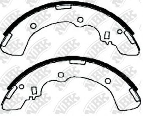 Комплект тормозных колодок NiBK FN6721