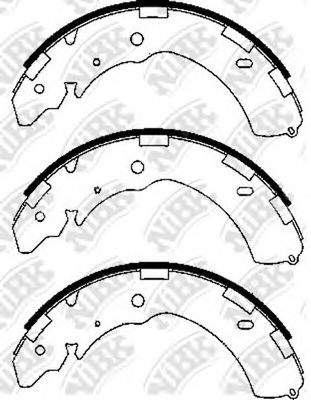 Комплект тормозных колодок NiBK FN6741