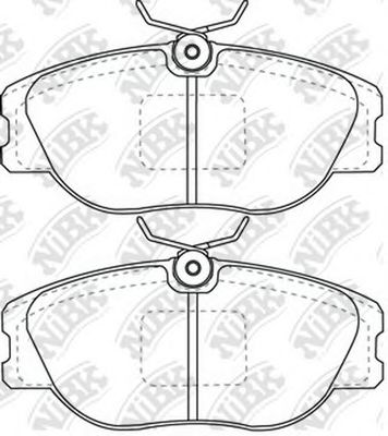 Комплект тормозных колодок, дисковый тормоз NiBK PN0256