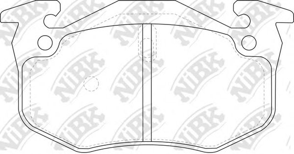 Комплект тормозных колодок, дисковый тормоз NiBK PN0270