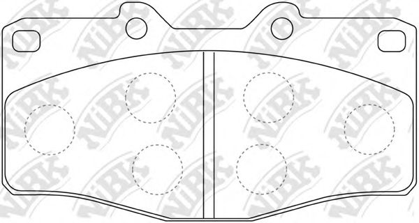 Комплект тормозных колодок, дисковый тормоз NiBK PN1393