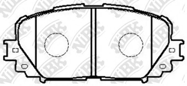 Комплект тормозных колодок, дисковый тормоз NiBK PN1518