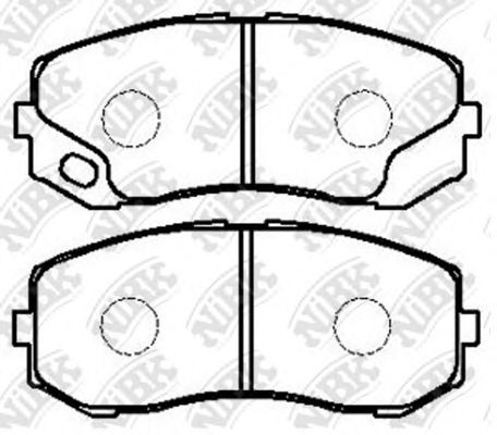 Комплект тормозных колодок, дисковый тормоз NiBK PN3513