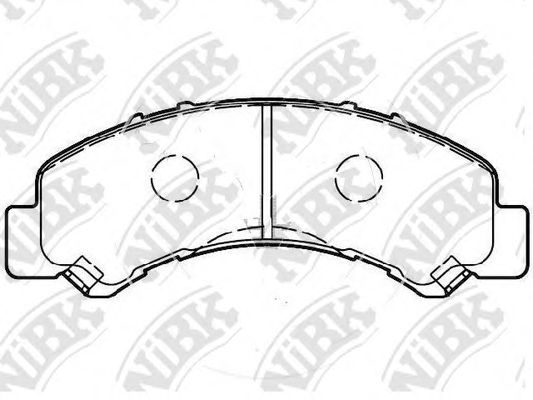 Комплект тормозных колодок, дисковый тормоз NiBK PN4543