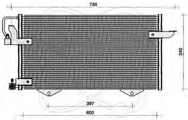 Конденсатор, кондиционер CALSONIC KANSEI AI5118