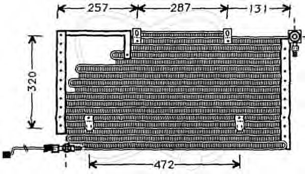 Конденсатор, кондиционер CALSONIC KANSEI AI5138