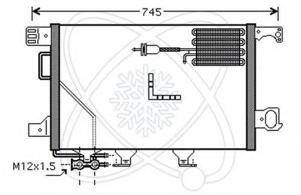 Конденсатор, кондиционер ELECTRO AUTO 30M0108