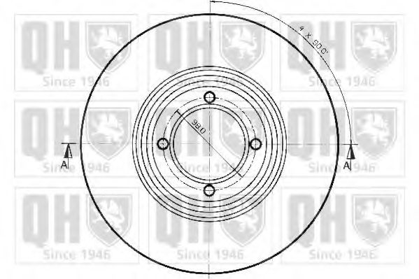 Тормозной диск BACHMANN 1511