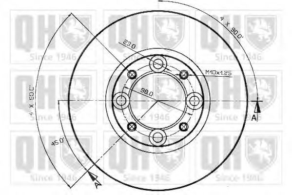 Тормозной диск QUINTON HAZELL BDC3266