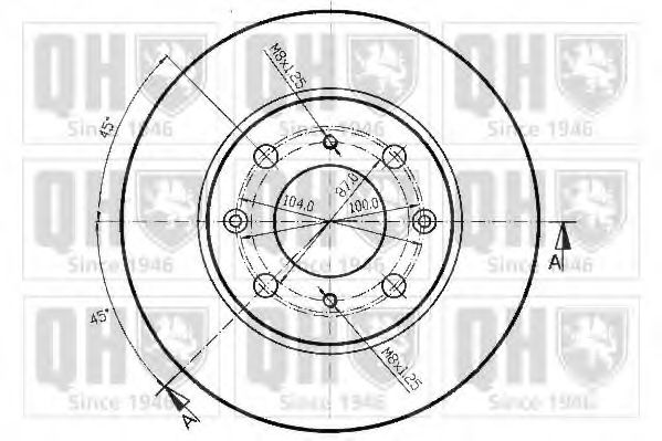 Тормозной диск BRAKE PARTS INC. 951200