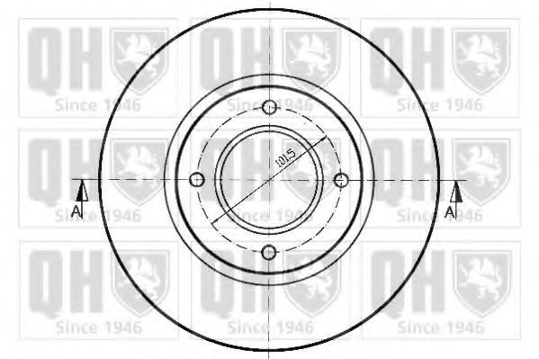 Тормозной диск QUINTON HAZELL BDC3576