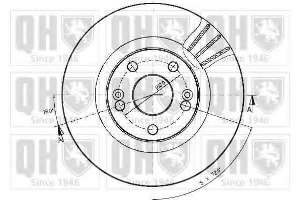 Тормозной диск BRAKE PARTS INC. 954070