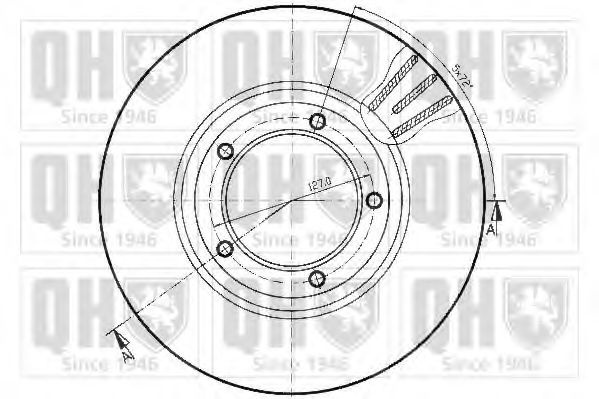 Тормозной диск BRAKE PARTS INC. 955017