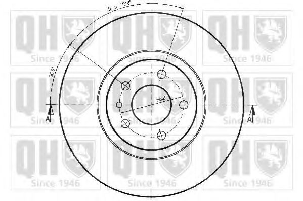 Тормозной диск BRAKE PARTS INC. 955842