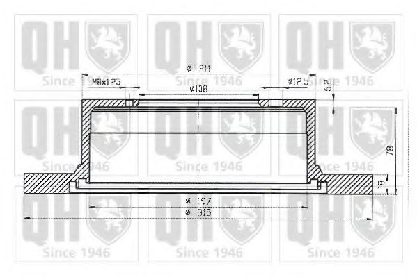 Тормозной диск QUINTON HAZELL BDC4773