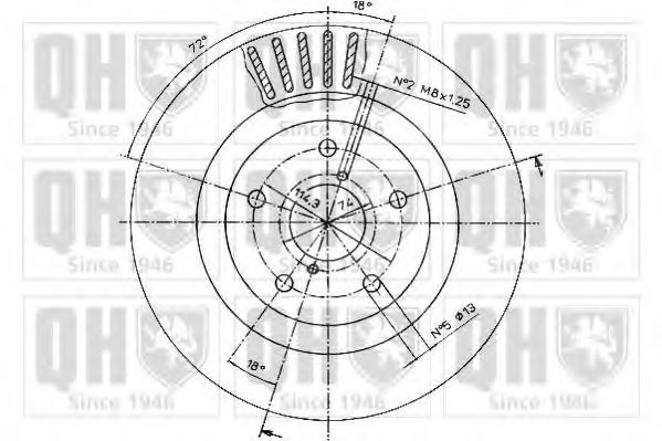 Тормозной диск BRAKE PARTS INC. 955323