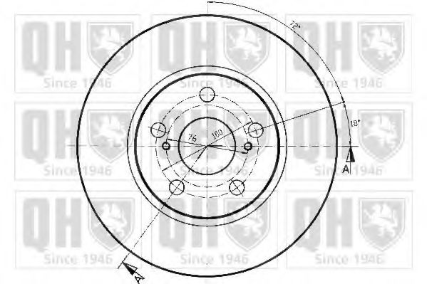 Тормозной диск BRAKE PARTS INC. 955850