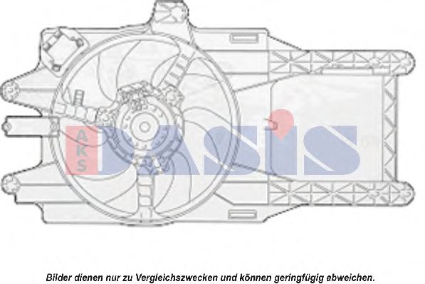 Вентилятор, охлаждение двигателя AKS DASIS 088041N
