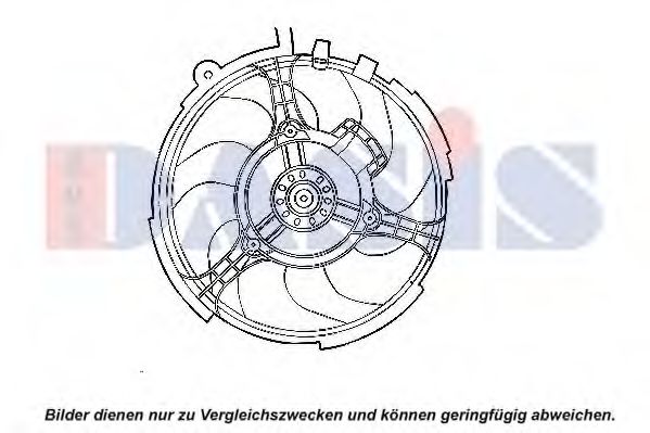 Вентилятор, охлаждение двигателя AKS DASIS 088094N