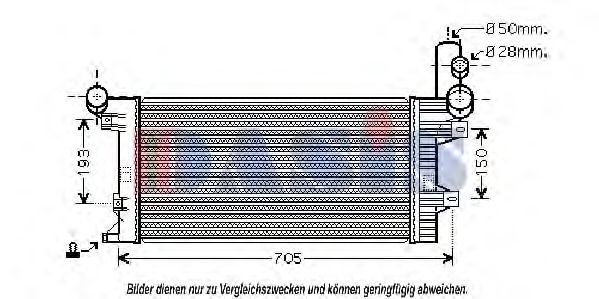 Радиатор, охлаждение двигателя AKS DASIS 132380N