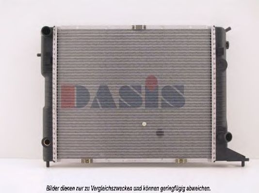 Радиатор, охлаждение двигателя NISSENS 63049