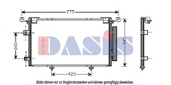 Конденсатор, кондиционер AKS DASIS 212035N
