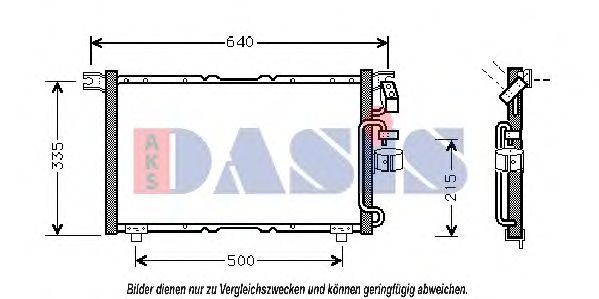 Конденсатор, кондиционер AKS DASIS 232002N