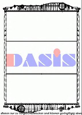 Радиатор, охлаждение двигателя AKS DASIS 8351202350
